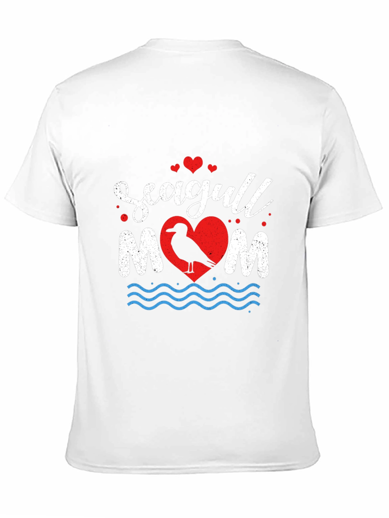 Seagull Mom Graphic T-Shirt - Coastal Lover Tee