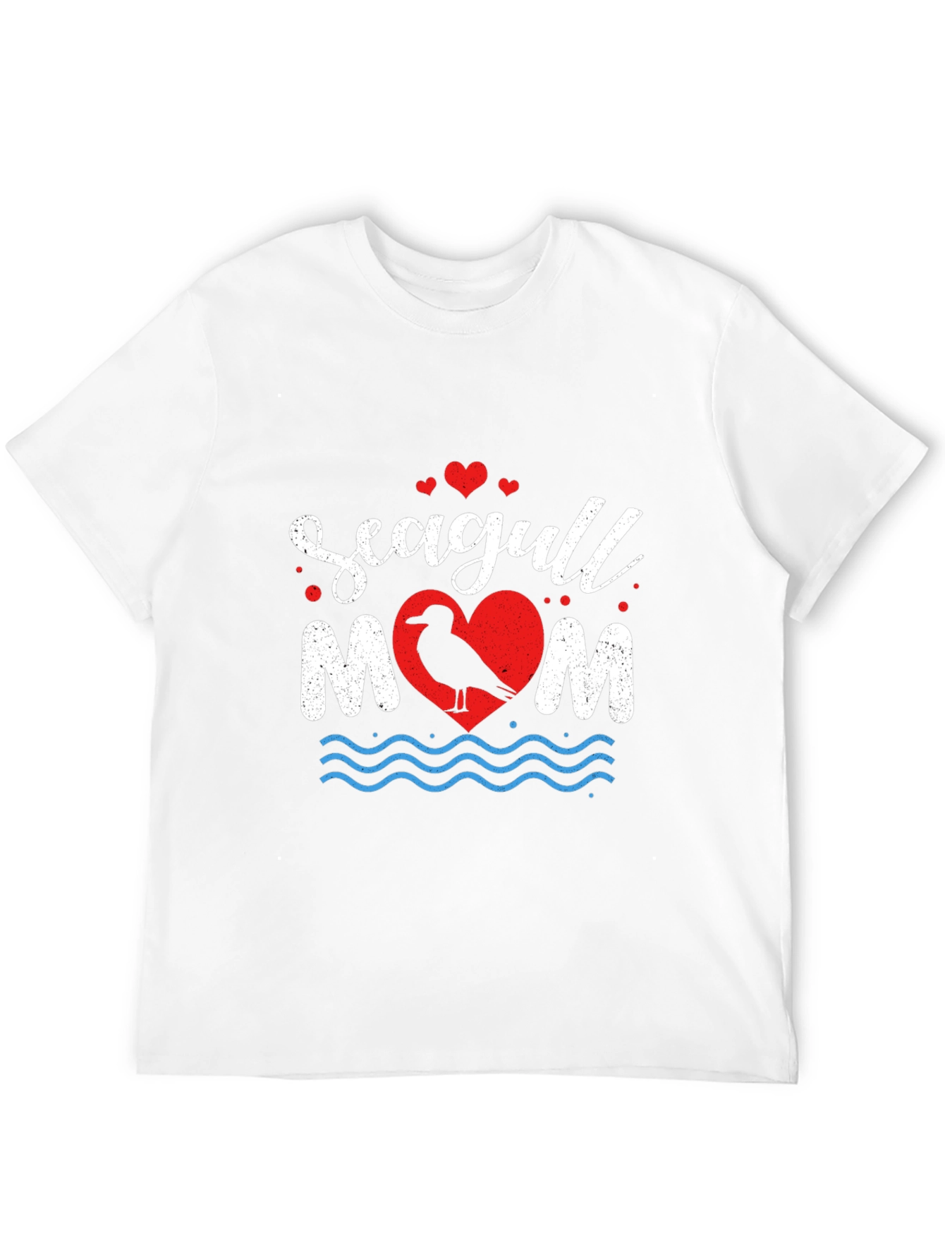 Seagull Mom Graphic T-Shirt - Coastal Lover Tee