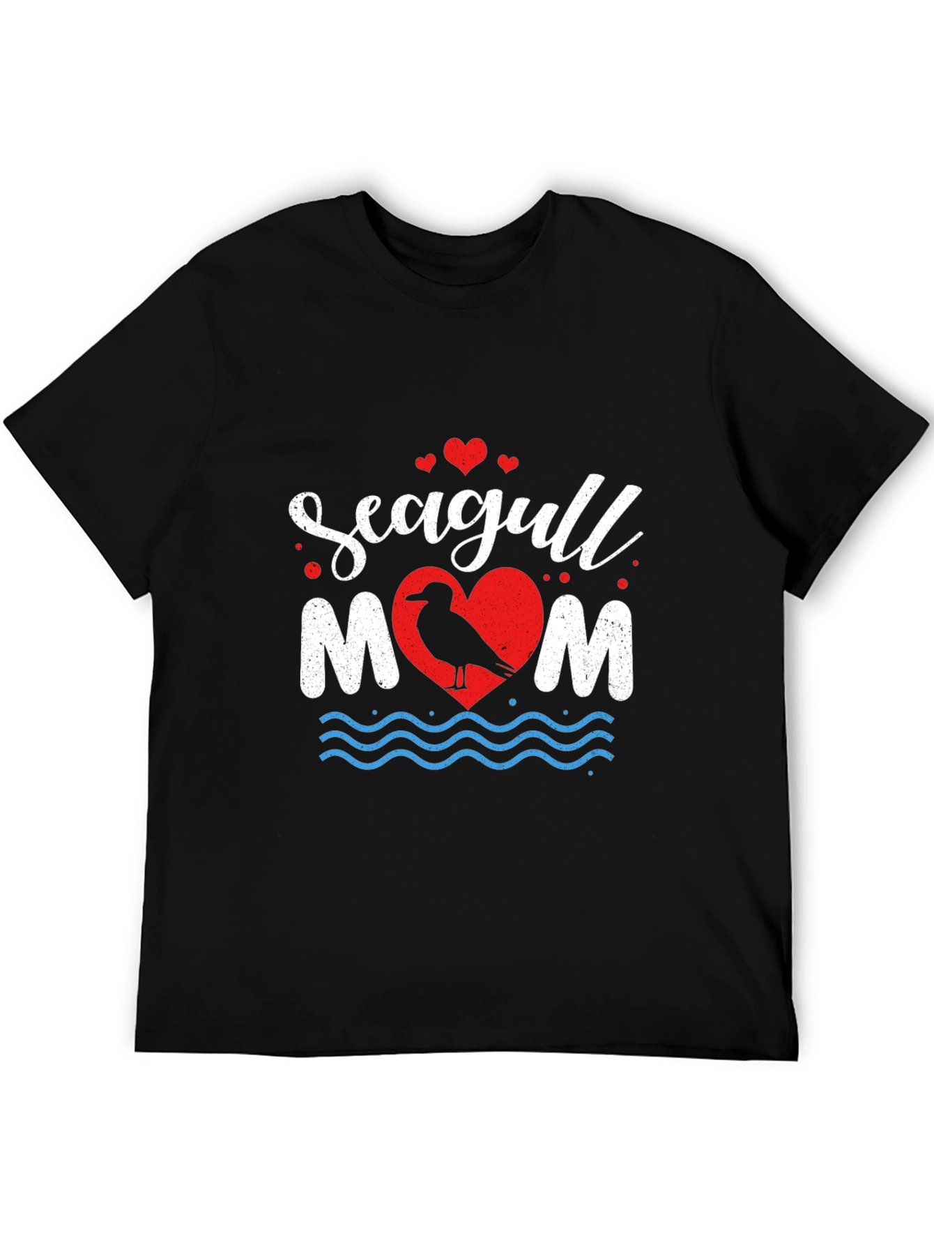 Seagull Mom Graphic T-Shirt - Coastal Lover Tee