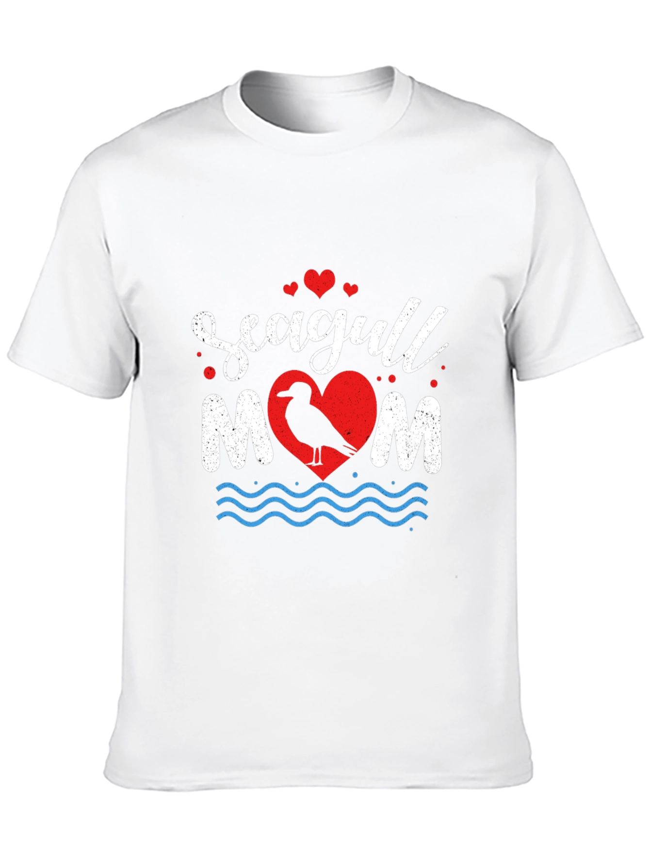 Seagull Mom Graphic T-Shirt - Coastal Lover Tee