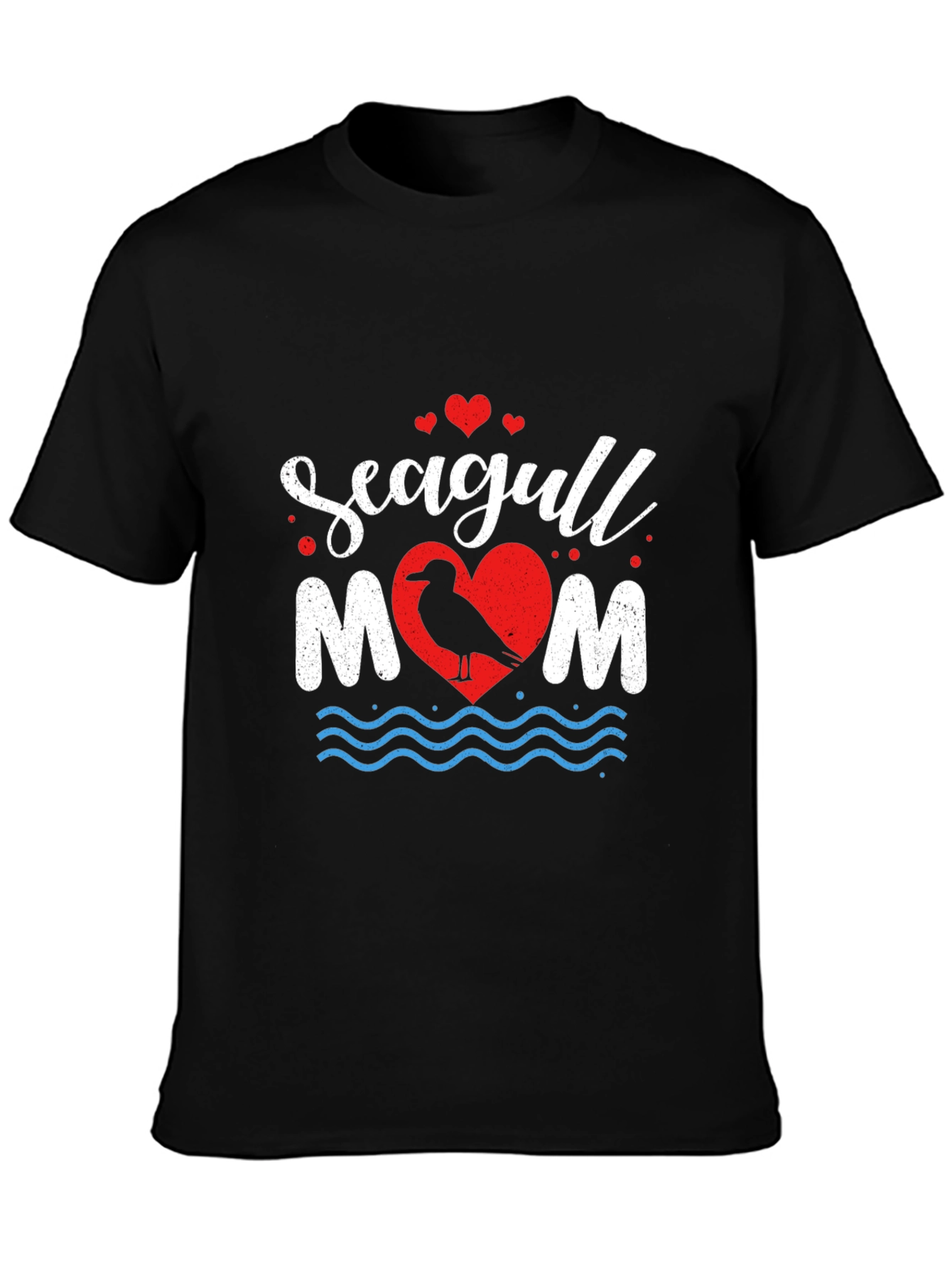 Seagull Mom Graphic T-Shirt - Coastal Lover Tee