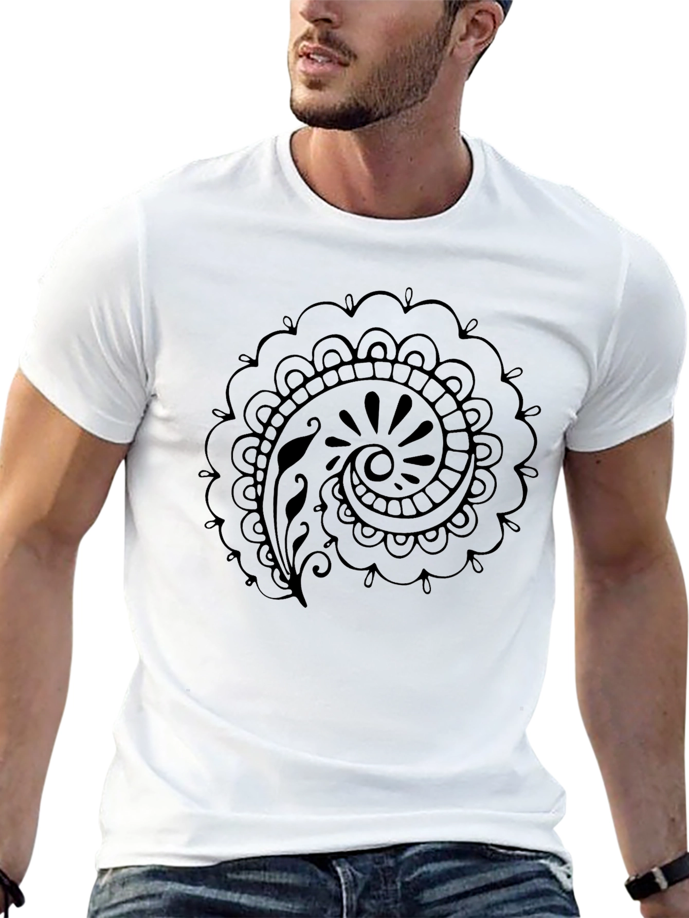 Black Mandala Graphic Tee