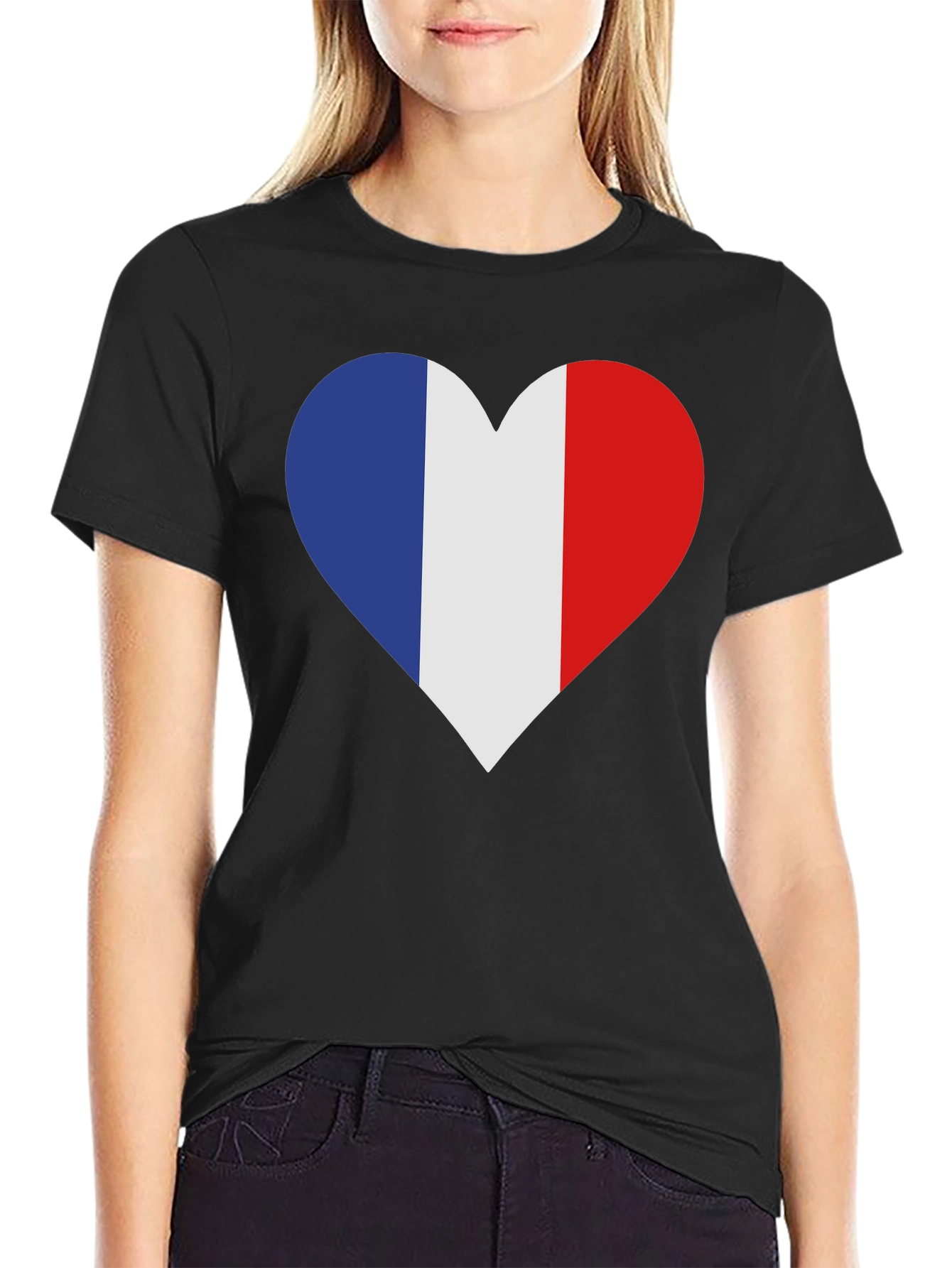 French Flag Heart T-Shirt