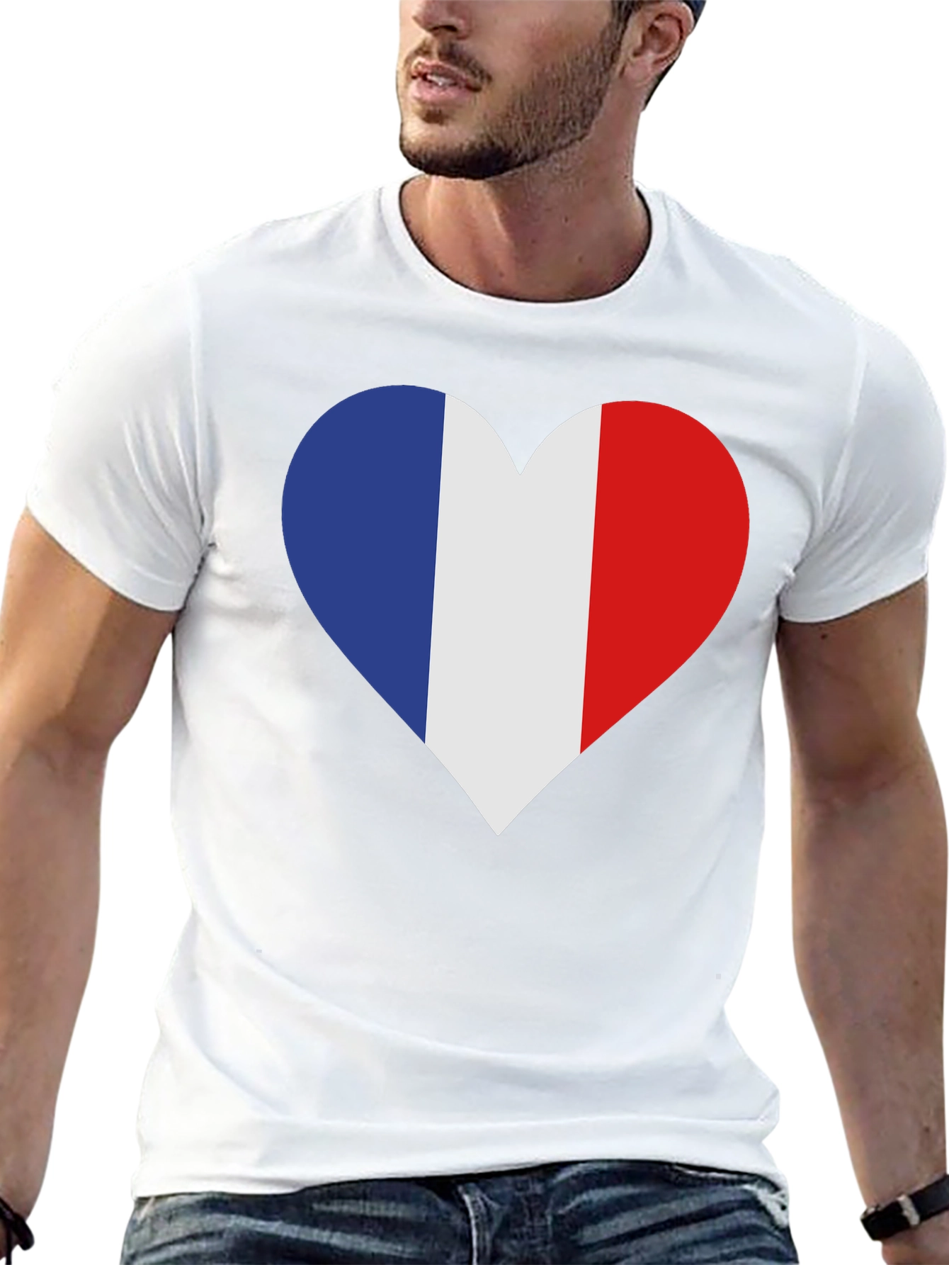 French Flag Heart T-Shirt