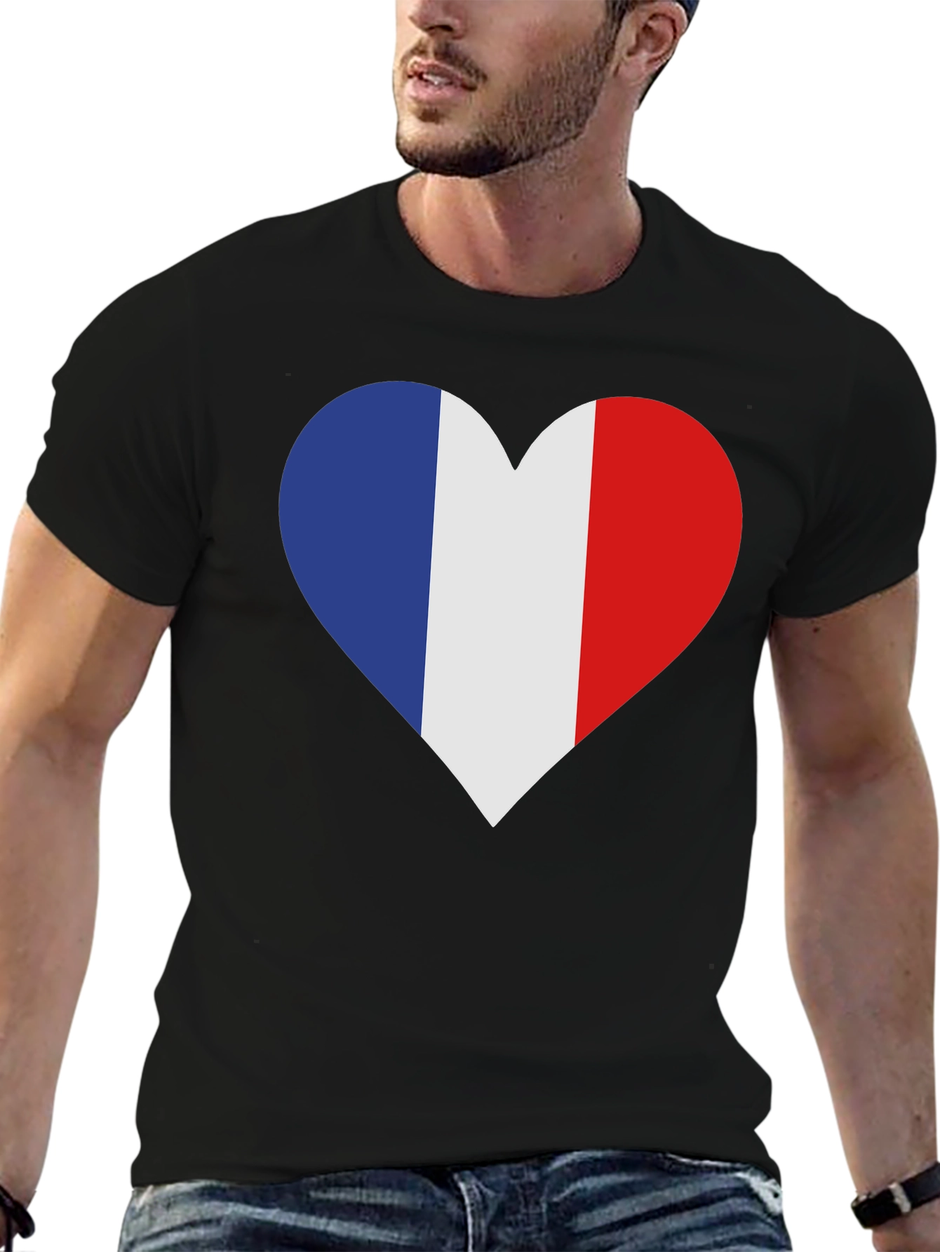 French Flag Heart T-Shirt