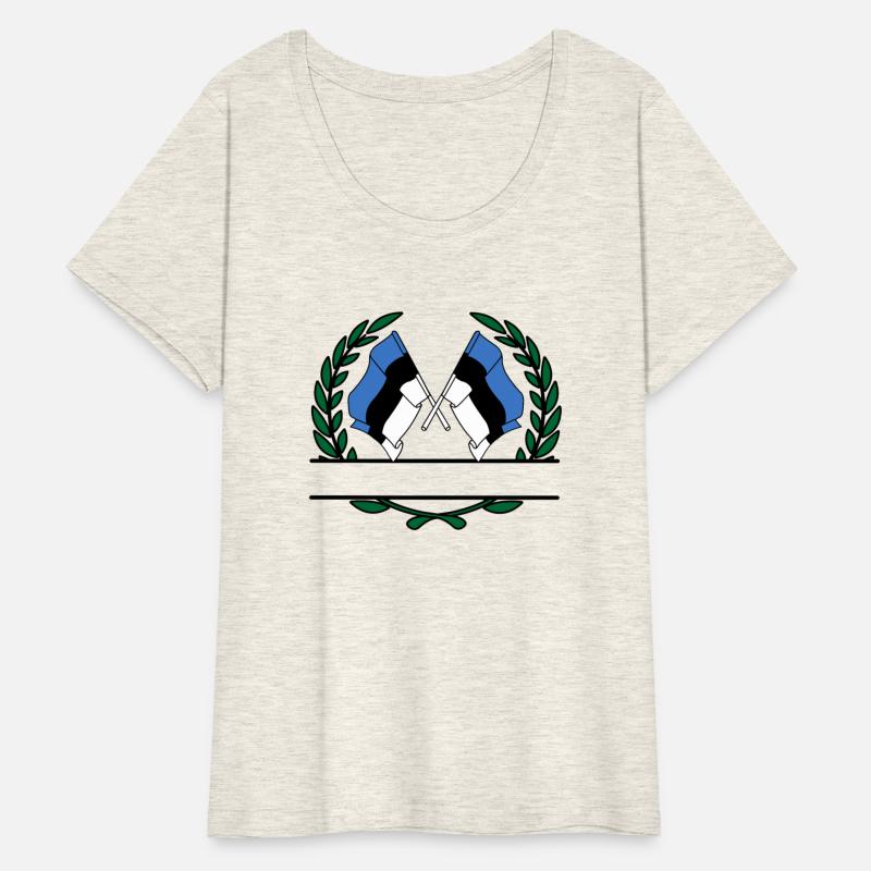 Flags Estonia laurel wreath banner