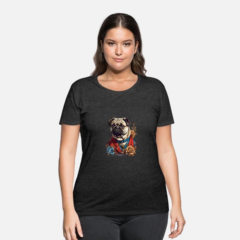 Floral Pug Majesty