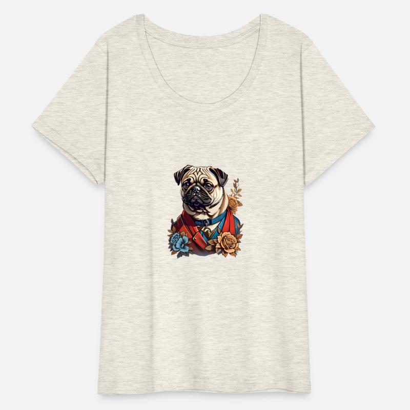 Floral Pug Majesty