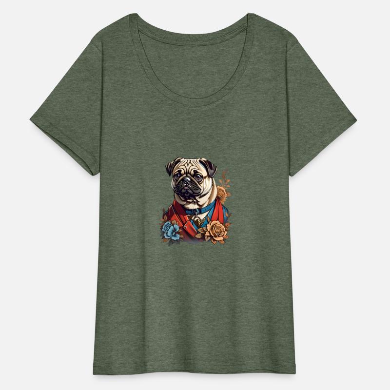 Floral Pug Majesty