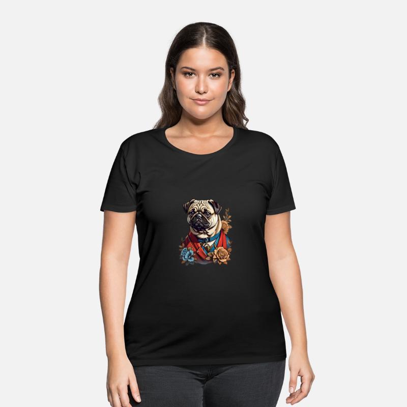 Floral Pug Majesty