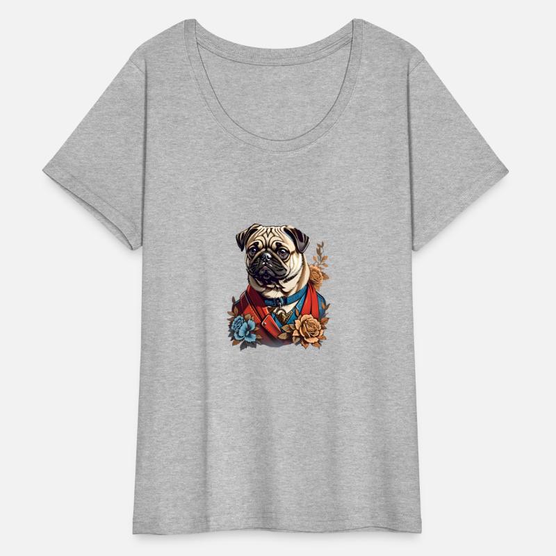 Floral Pug Majesty