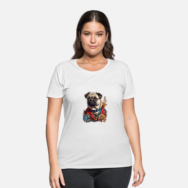 Floral Pug Majesty