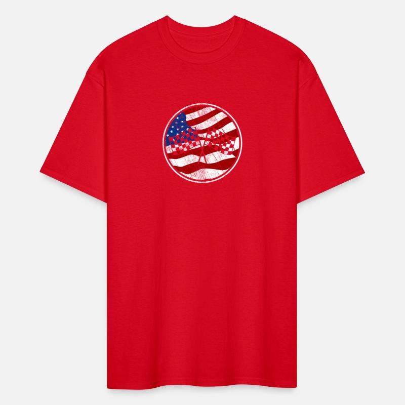Formula Racing American Flag Finish Checkered Flag