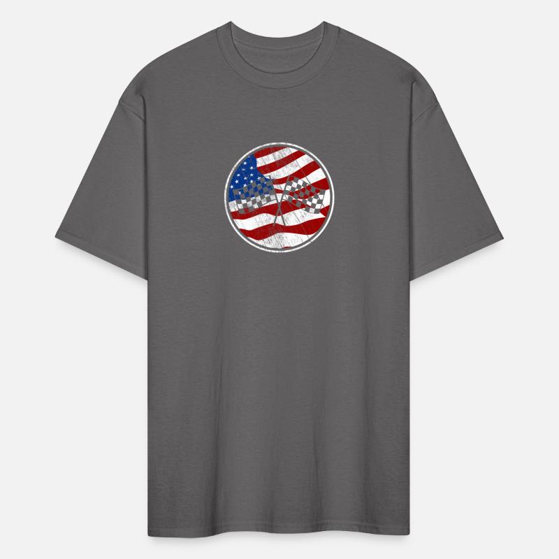 Formula Racing American Flag Finish Checkered Flag