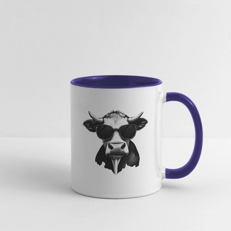 FUNKY COOL COW DAIRY COW MILK COW GANGSTER COW