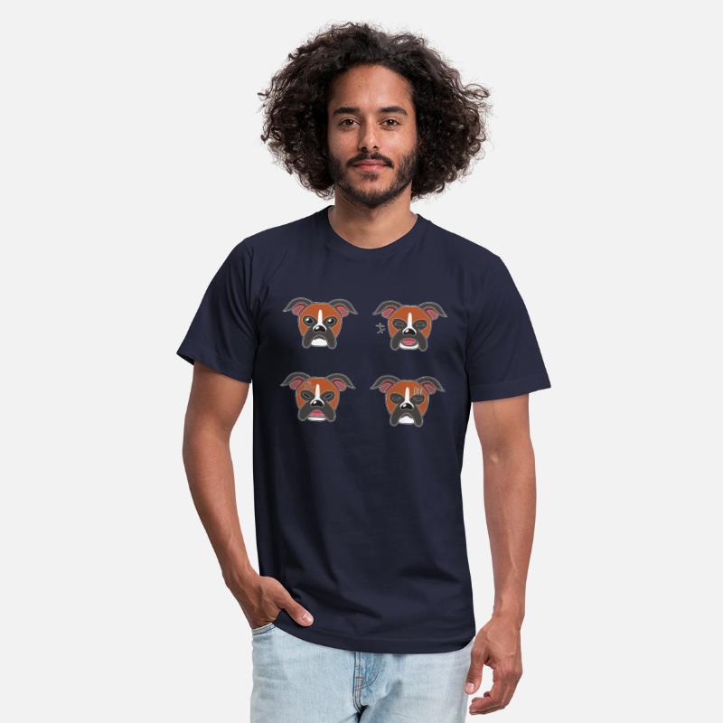 Funny Boxer Dog Cartoon Faces