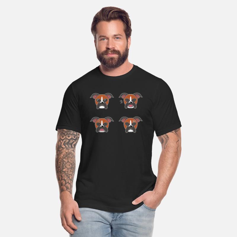 Funny Boxer Dog Cartoon Faces