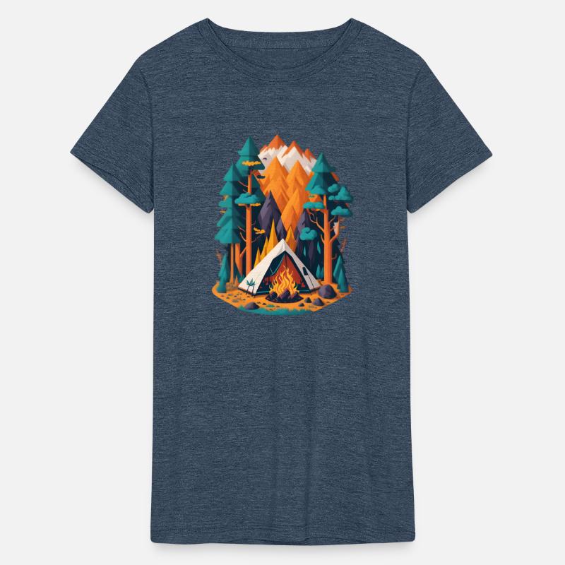 Funny Camping Hiking Lover Present Happy Camper