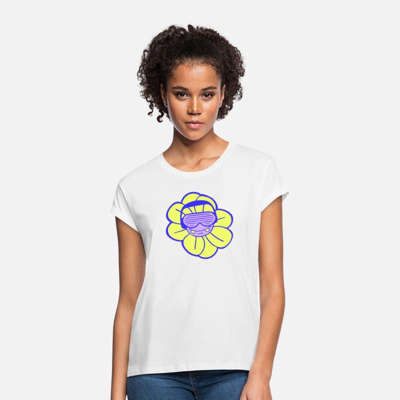 Funny Cool DJ Little Flower Happy Cute Summer Face