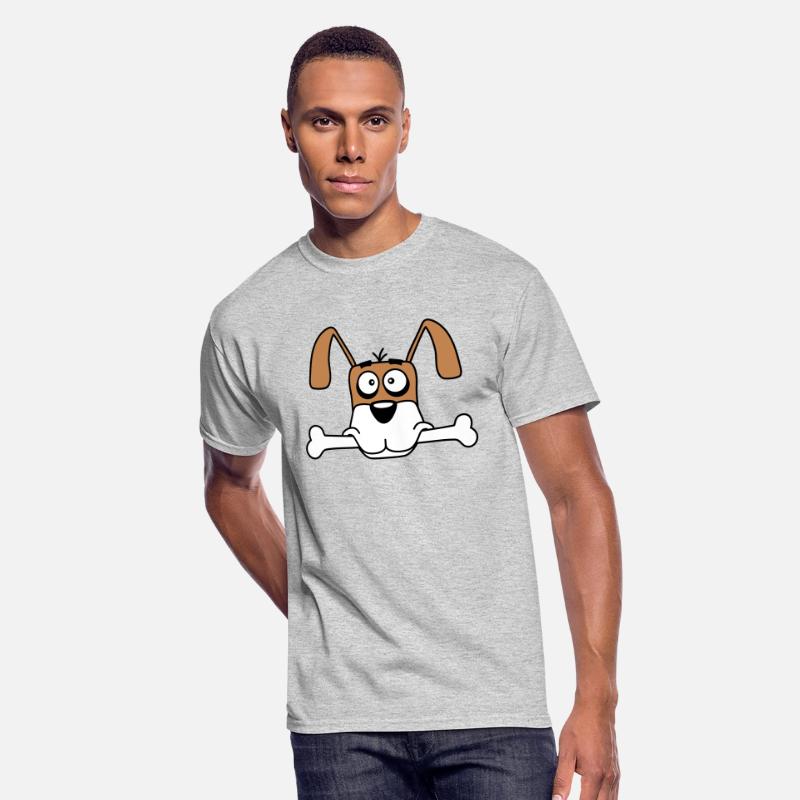 Funny Dog Big Bone Mouth Hunger Cool Cartoon Comic