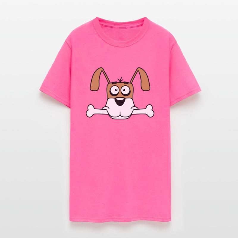 Funny Dog Big Bone Mouth Hunger Cool Cartoon Comic