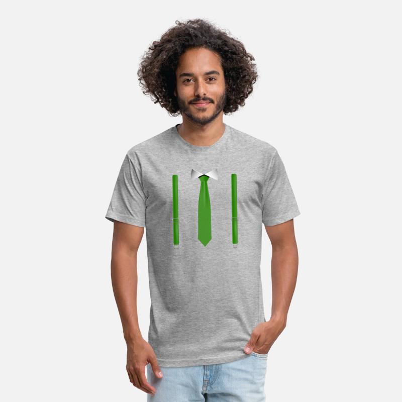 Funny Gree Tie with Black Suspenders Perfect