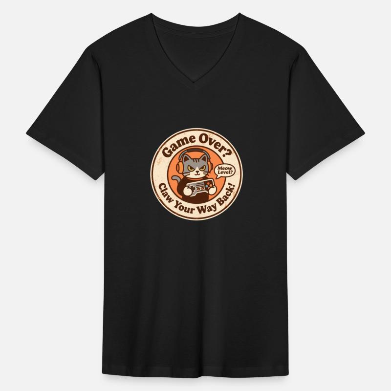 Funny Grey Tabby Cat Gamer Claw Your Way Back