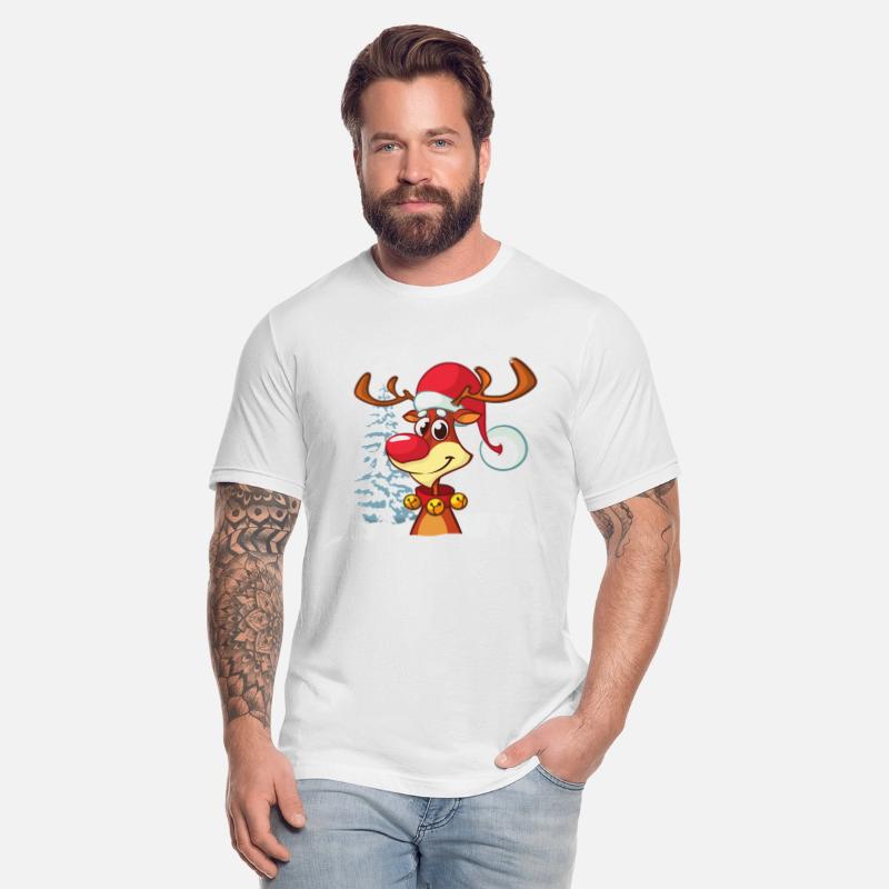 Funny Reindeer Red Nose Santa Snowflake