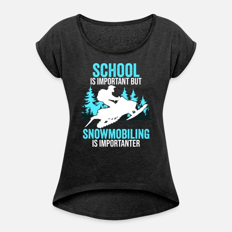 Funny Snowmobiling Snowmobile Men Women Kids
