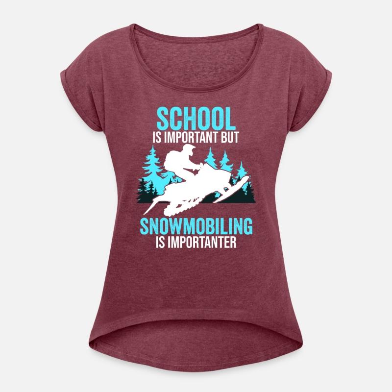 Funny Snowmobiling Snowmobile Men Women Kids