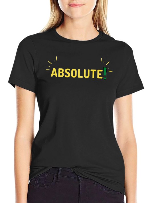 Absolute! Mens Black Graphic T-Shirt