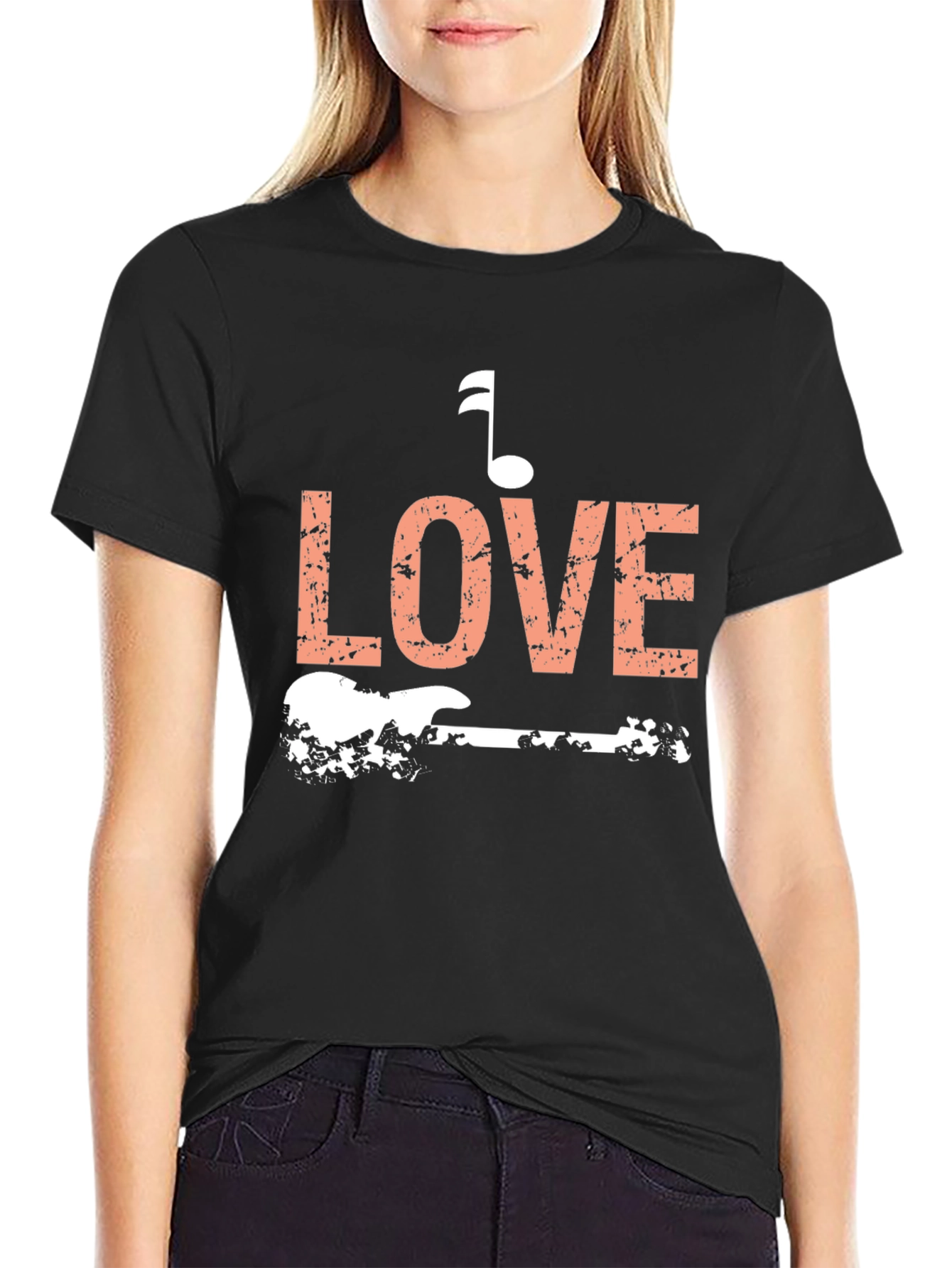 Love Music Graphic Tee - Guitar Shirt