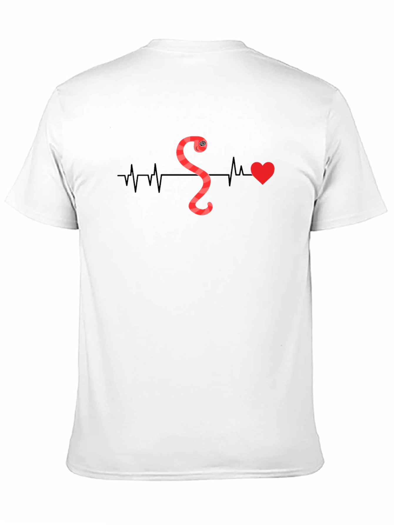 Worm Heartbeat T-Shirt - Quirky Graphic Tee