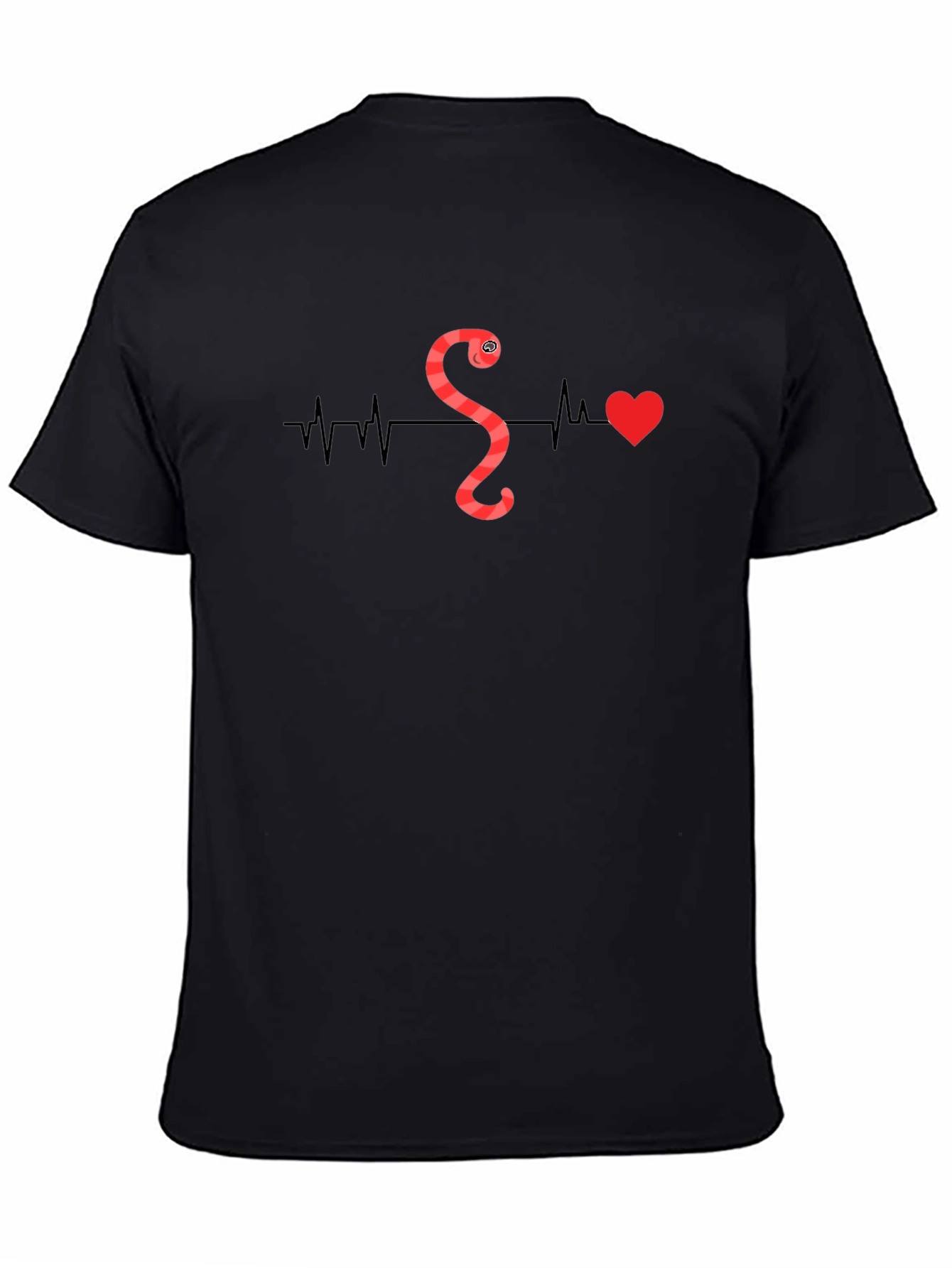 Worm Heartbeat T-Shirt - Quirky Graphic Tee