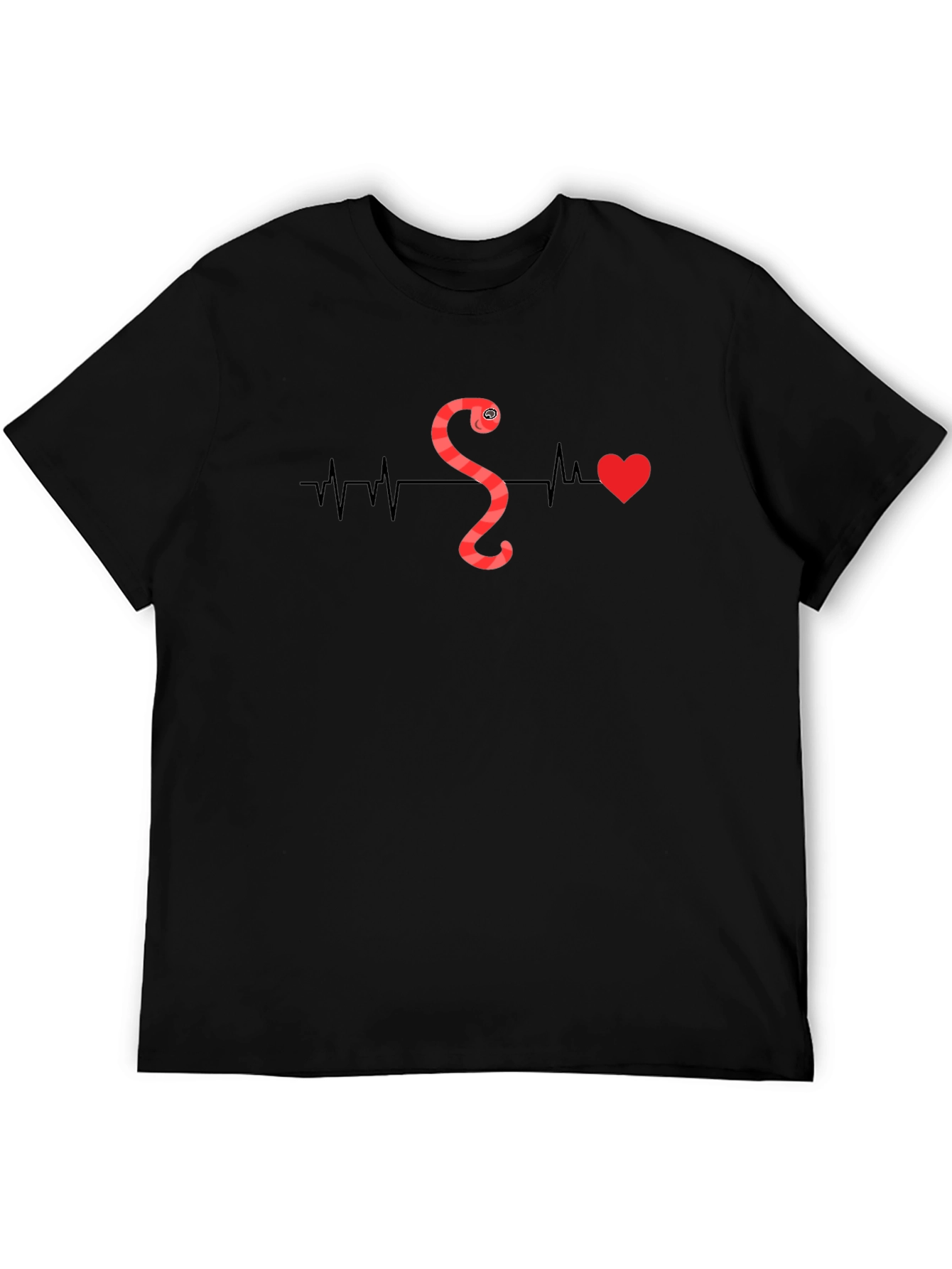 Worm Heartbeat T-Shirt - Quirky Graphic Tee