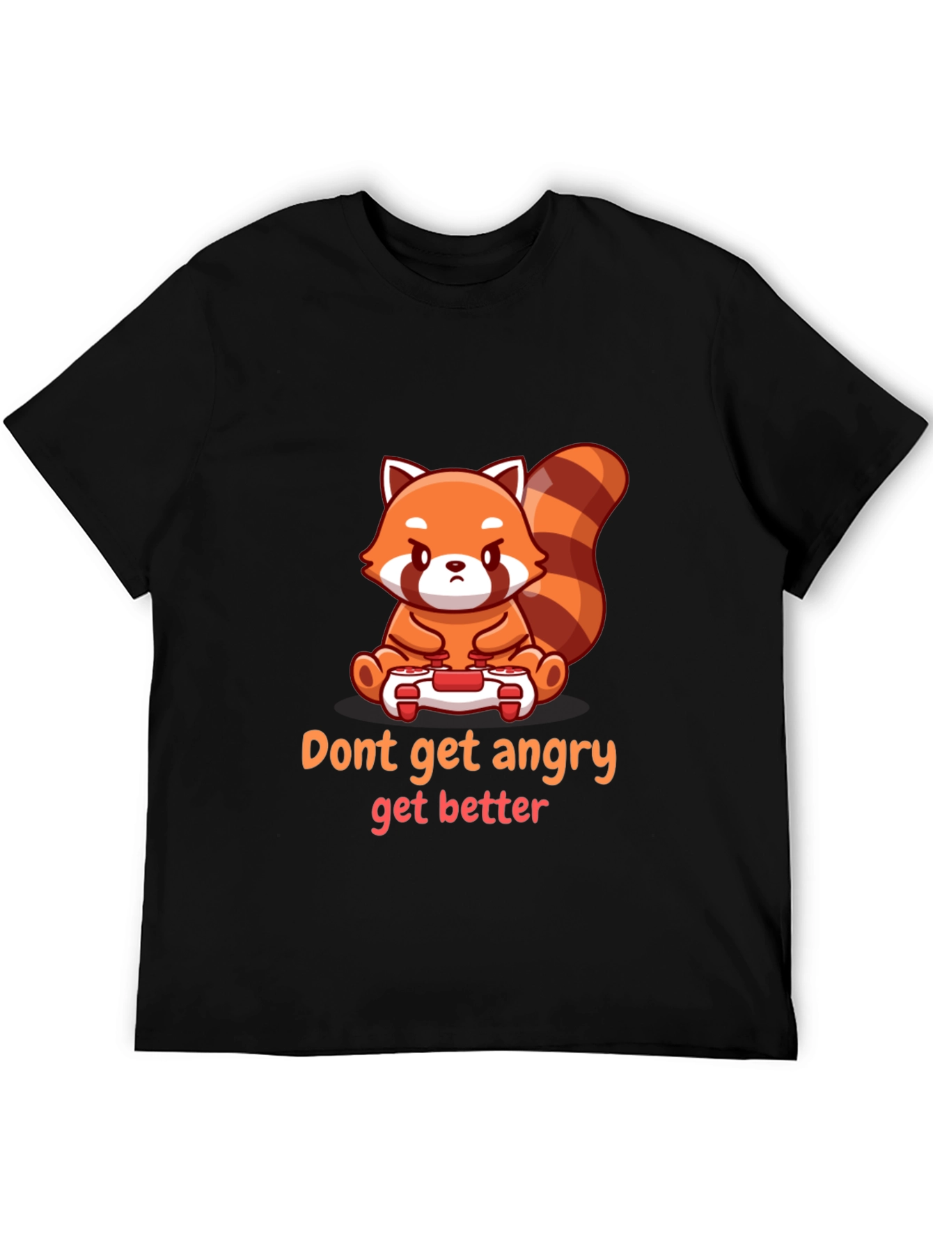 Gamer Red Panda Graphic Tee - Get Better
