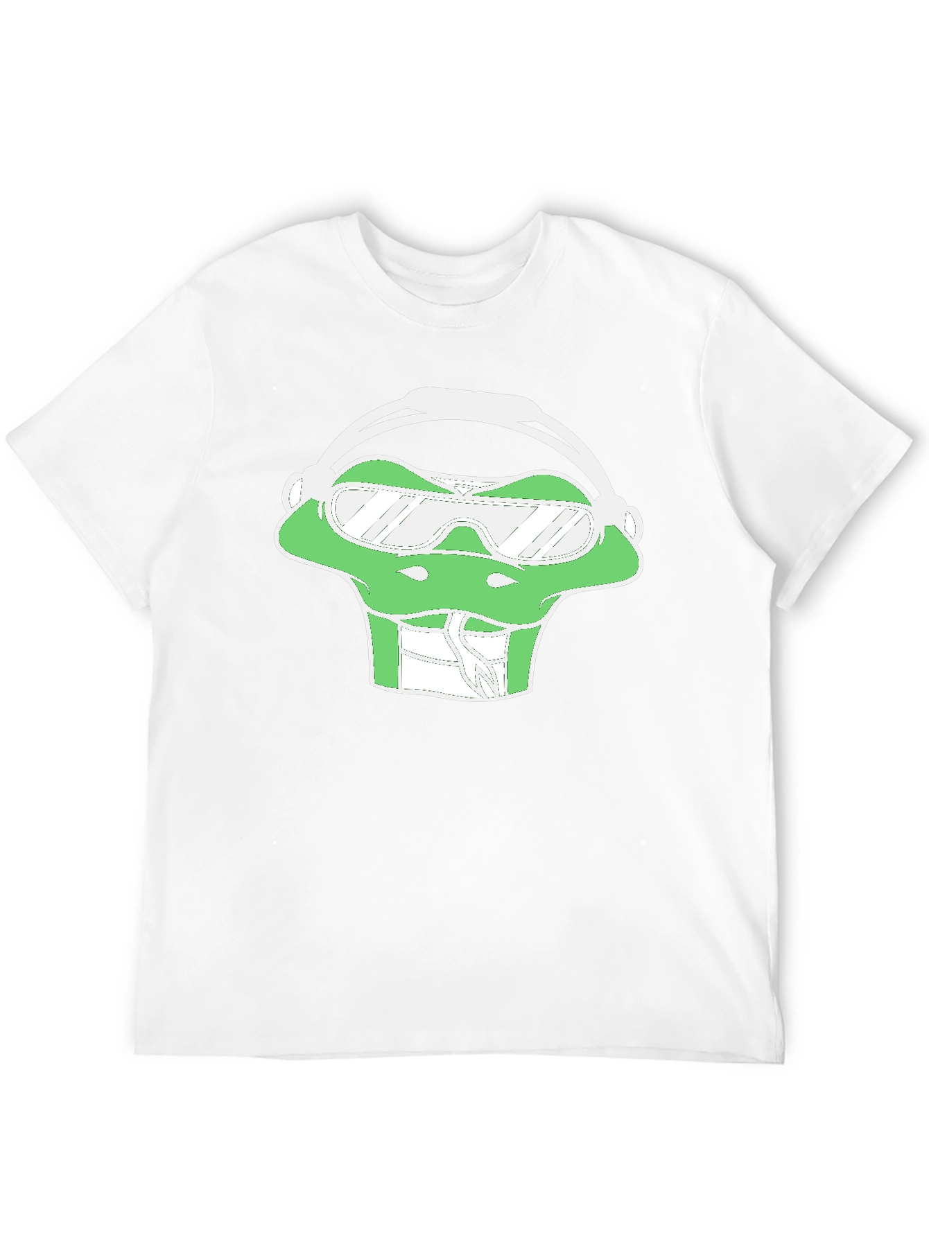 Cool Frog Graphic Tee - Black Cotton Casual Wear