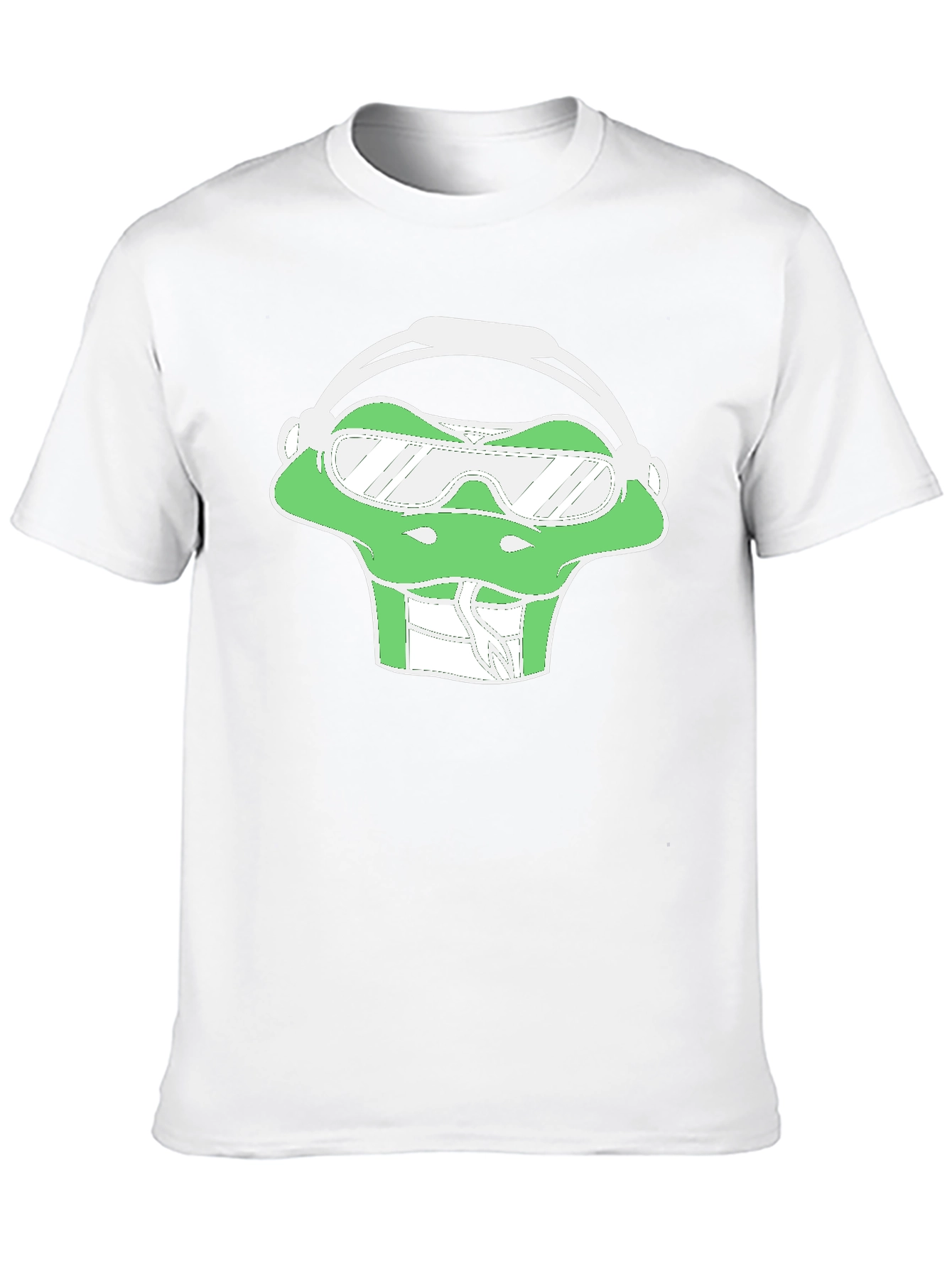 Cool Frog Graphic Tee - Black Cotton Casual Wear