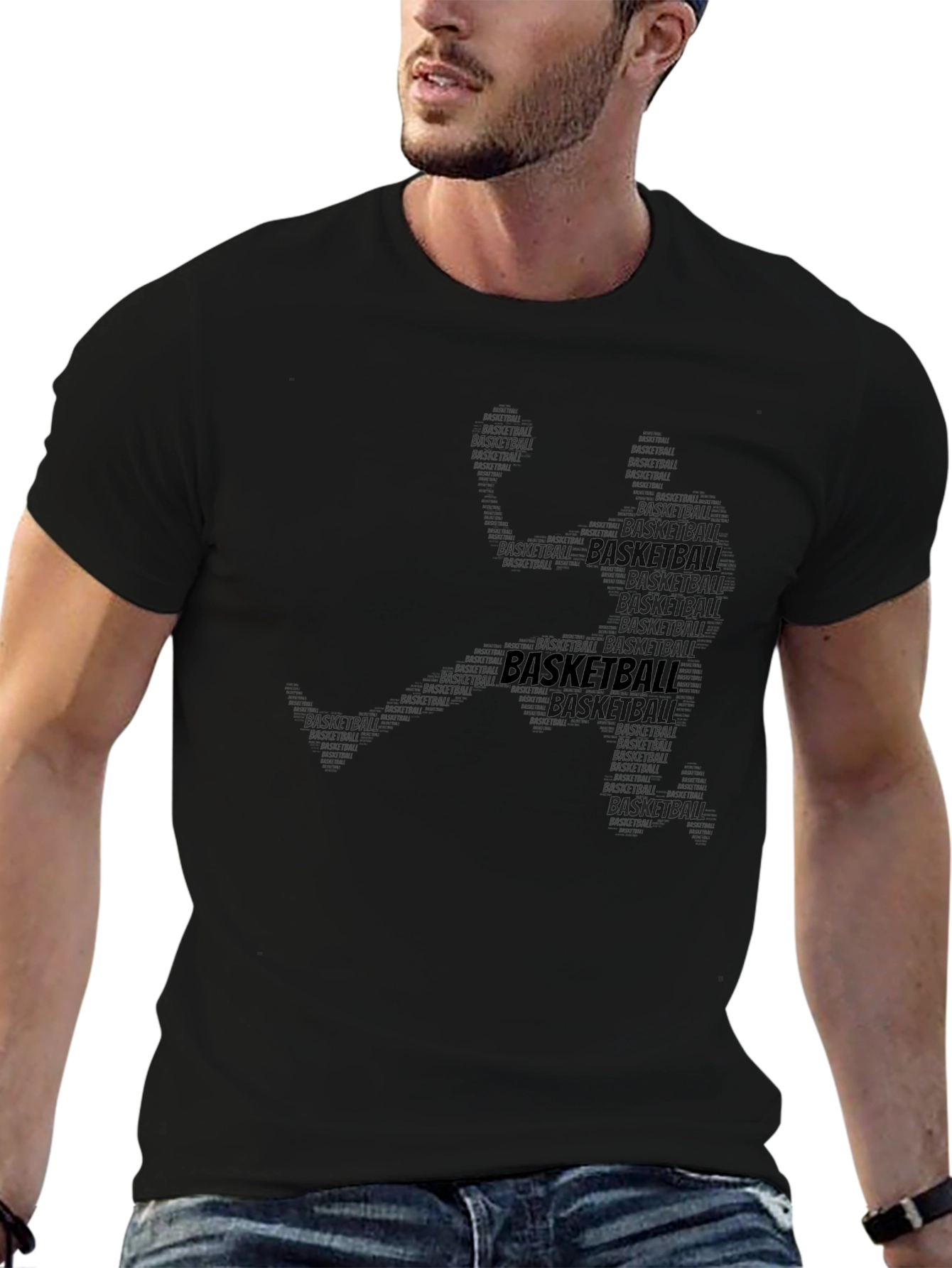 Basketball Word Art T-Shirt