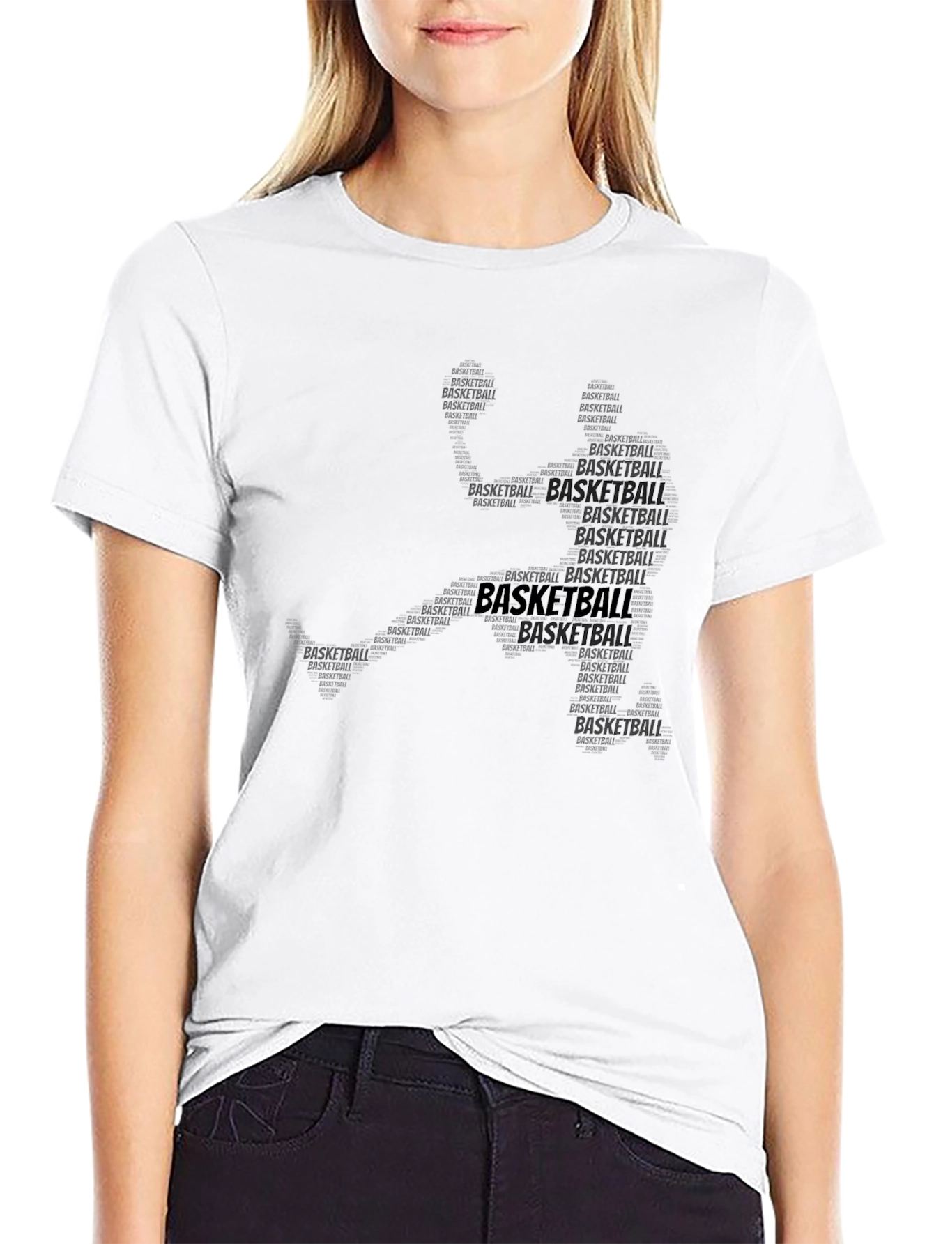 Basketball Word Art T-Shirt
