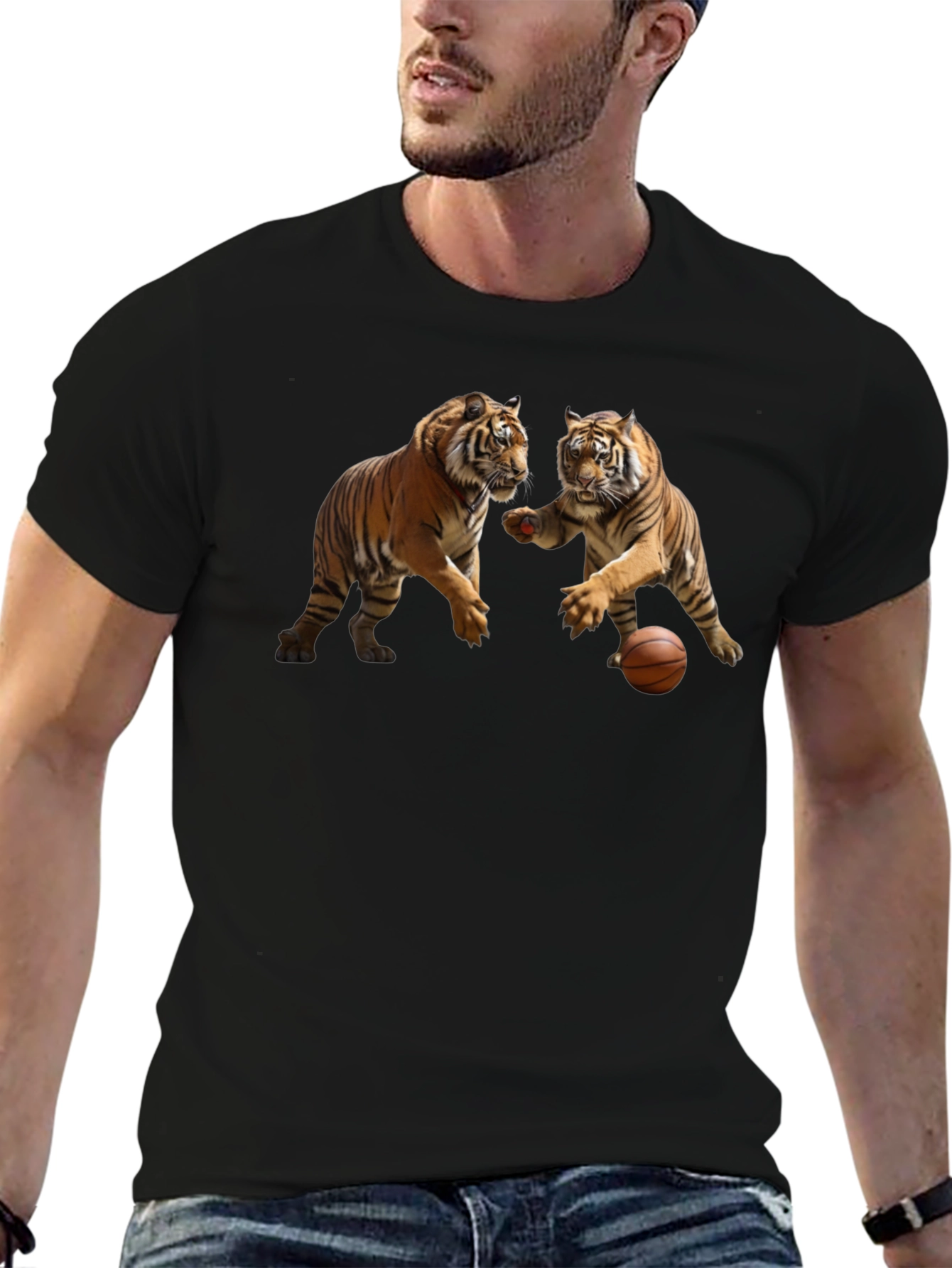Tiger Basketball Graphic T-Shirt
