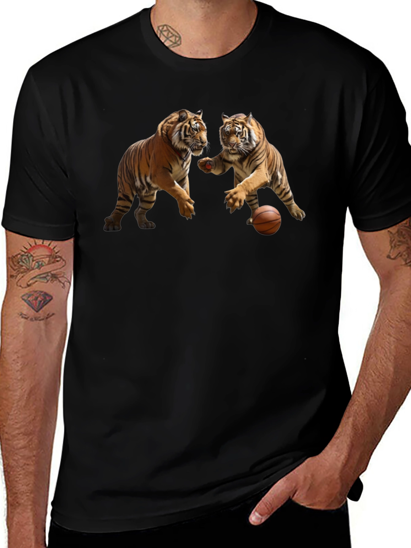 Tiger Basketball Graphic T-Shirt