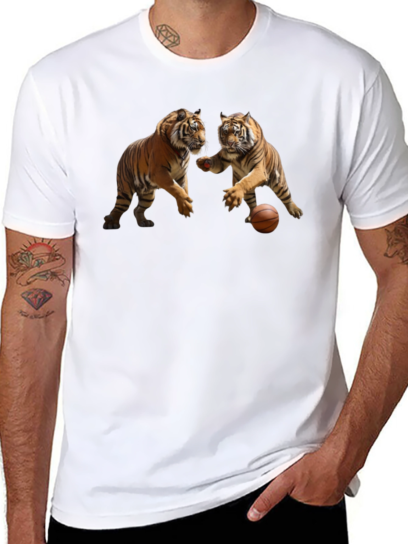 Tiger Basketball Graphic T-Shirt