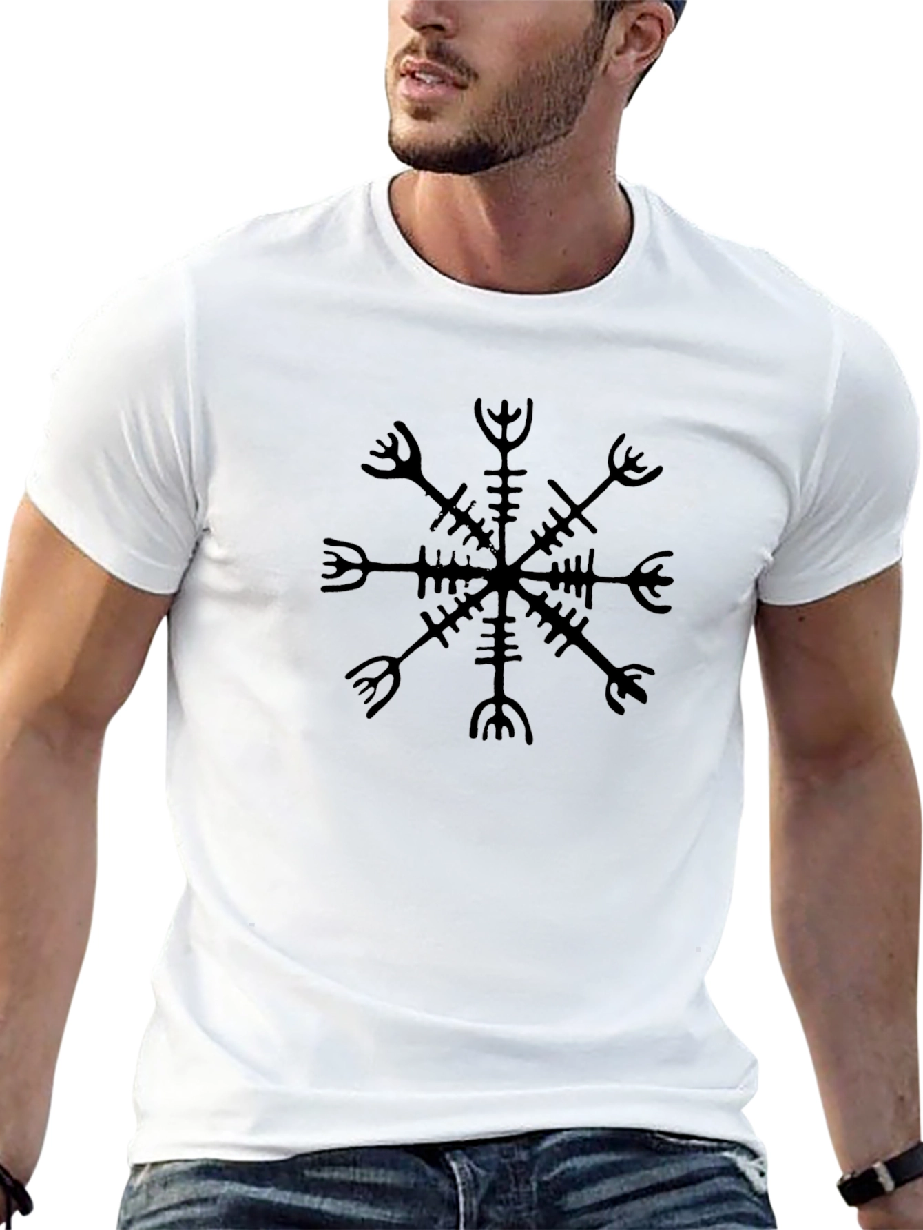 Vegvisir Viking Compass Black T-Shirt