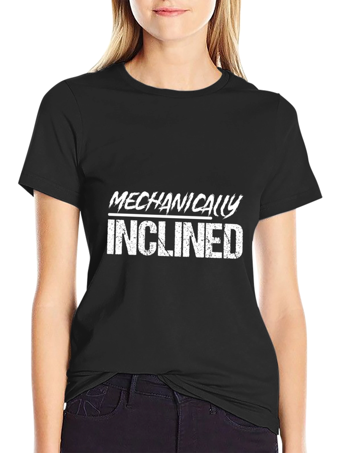 Mechanically Inclined Black Graphic Tee
