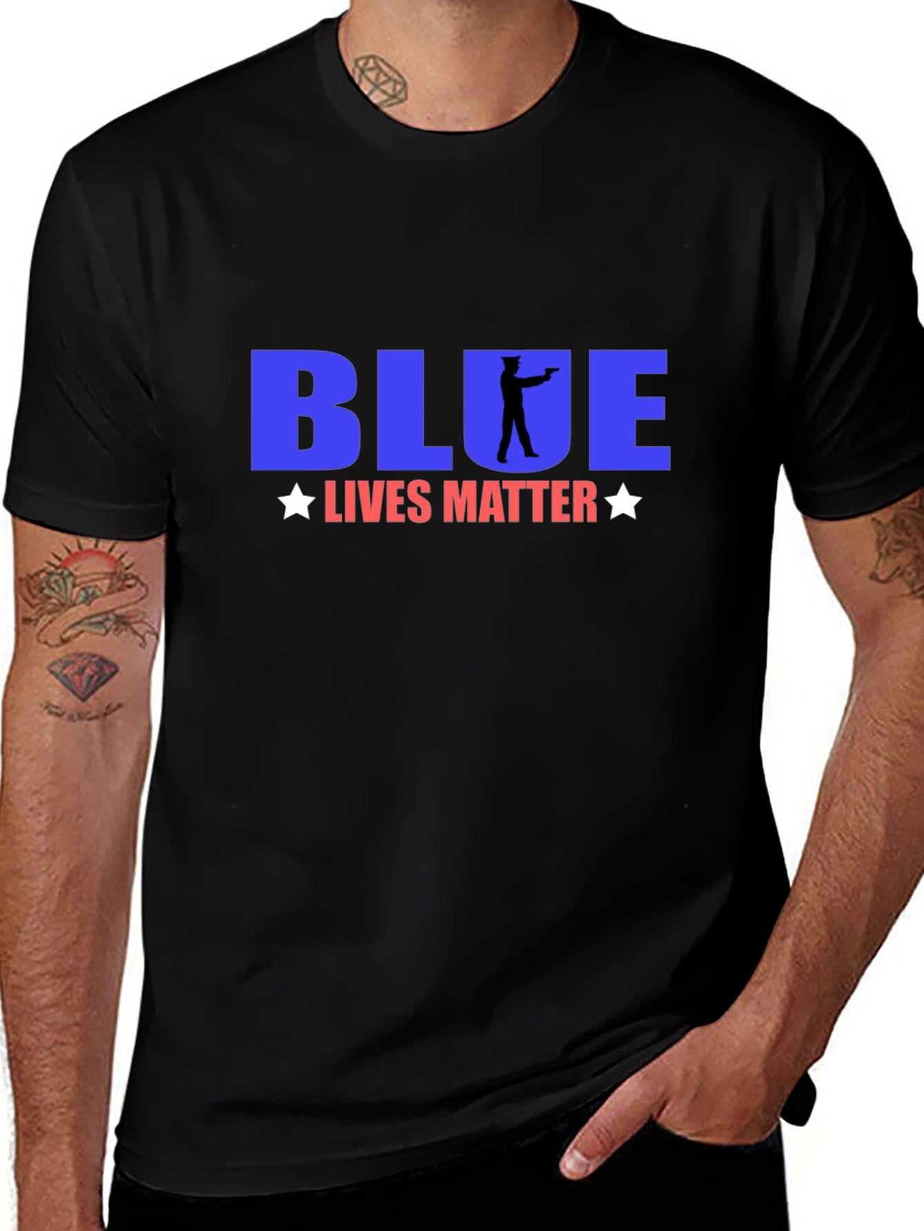 Blue Lives Matter Graphic T-Shirt
