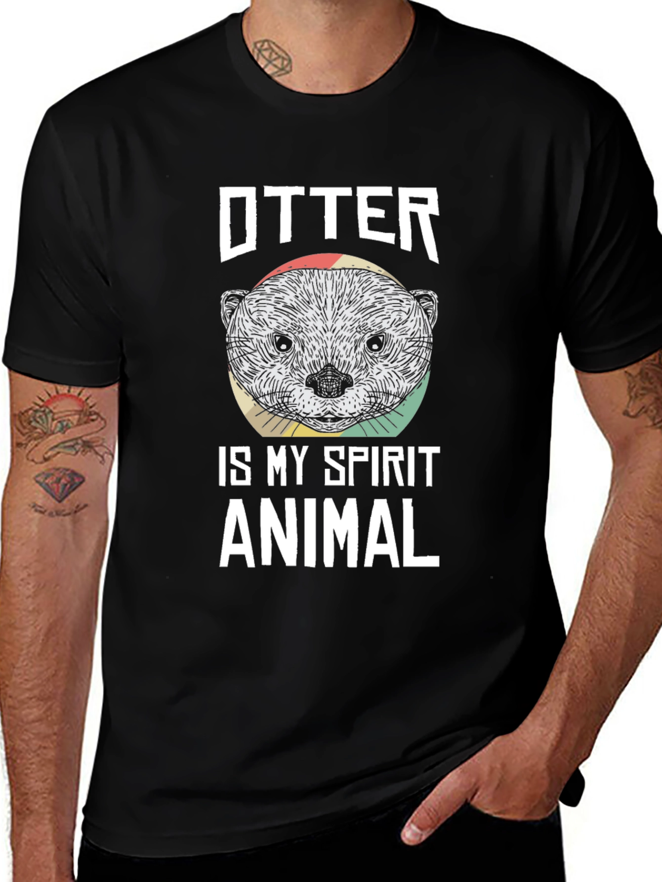 Otter Spirit Animal Graphic T-Shirt