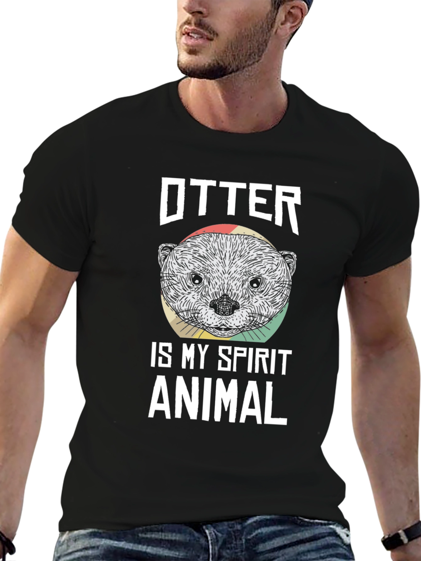 Otter Spirit Animal Graphic T-Shirt