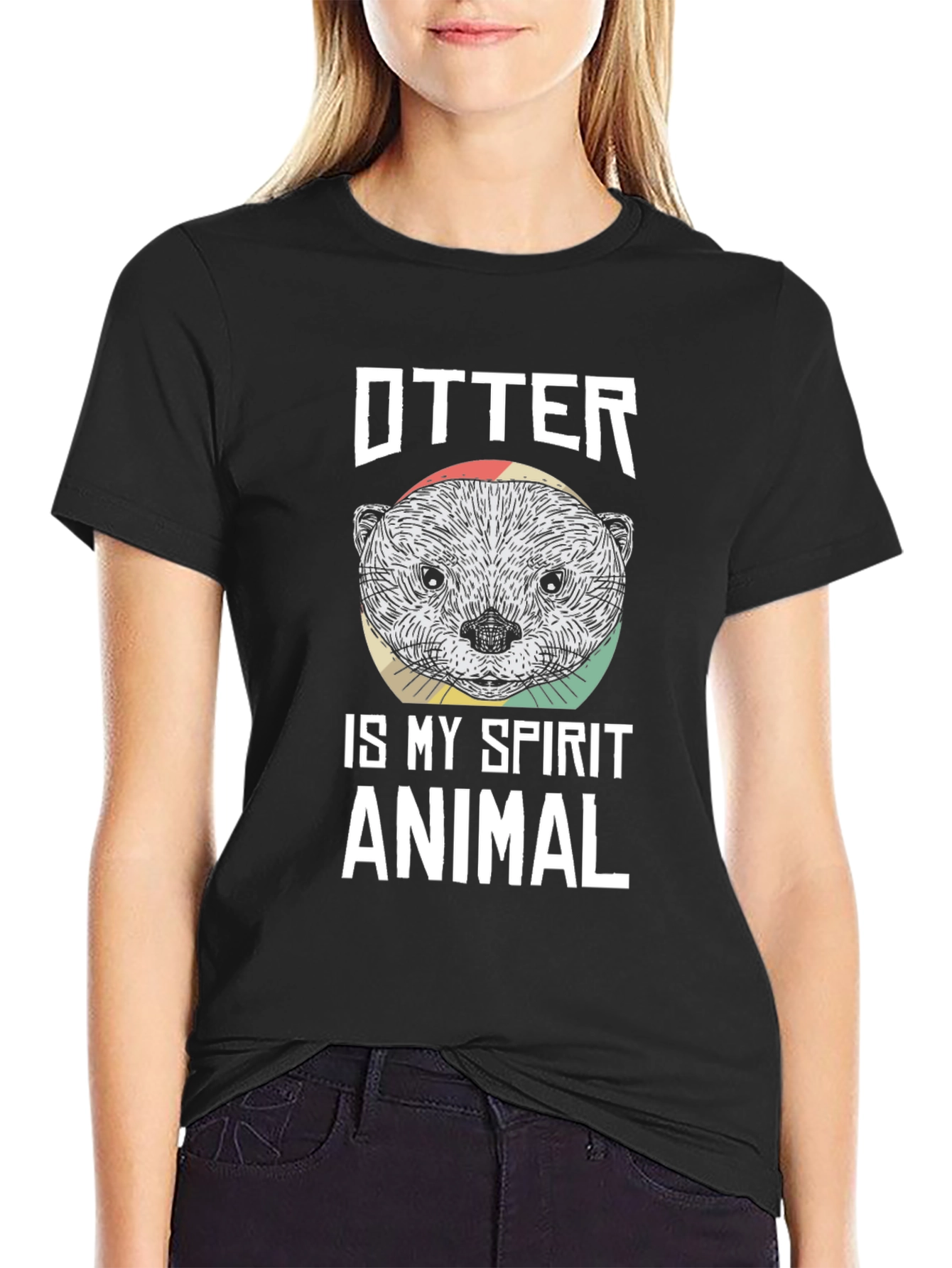 Otter Spirit Animal Graphic T-Shirt