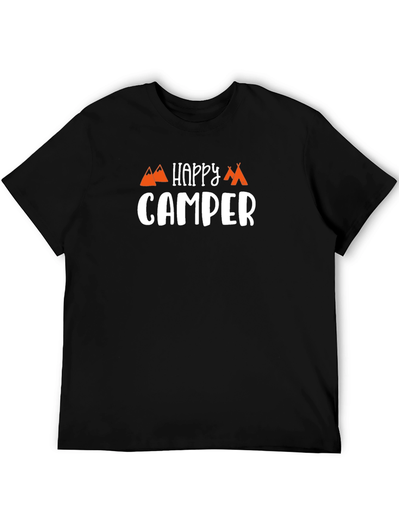 Happy Camper Graphic T-Shirt - Camping Adventure Tee